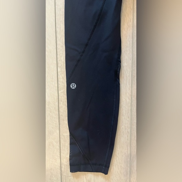 Lululemon Run Inspire Tight II Black 7/8 Leggings Running Mesh Women’s Size 4 - Picture 8 of 12